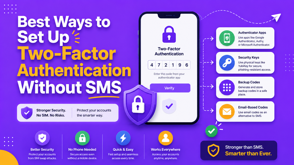 Best Ways to Set Up Two-Factor Authentication Without SMS