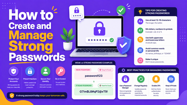How to Create and Manage Strong Passwords in 2026