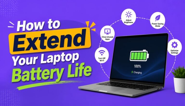 How to Extend Your Laptop Battery Life